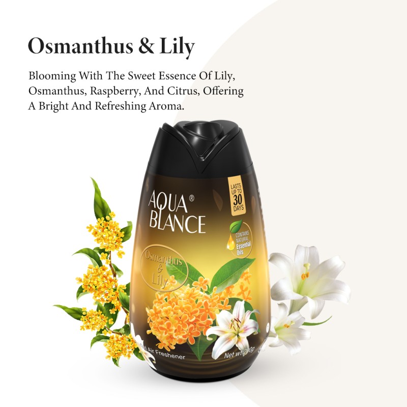 Gel Air Freshener Factory - Eco-Friendly 200g Lily Osmanthus Deodorizer Office