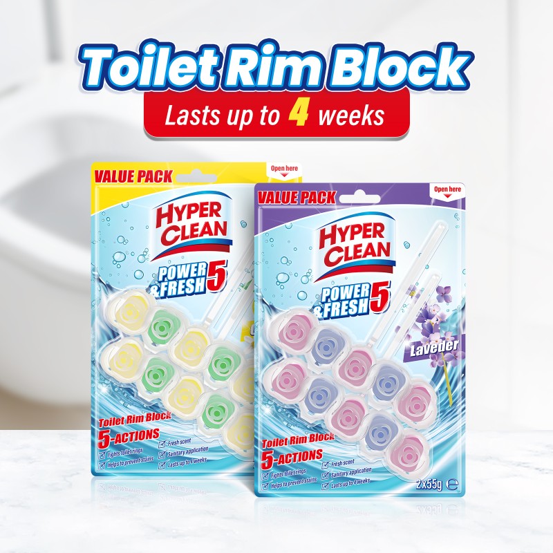Toilet Bowl Clean Block Manufacturer - Auto Clean Rim Hanger Lavender Fragrance