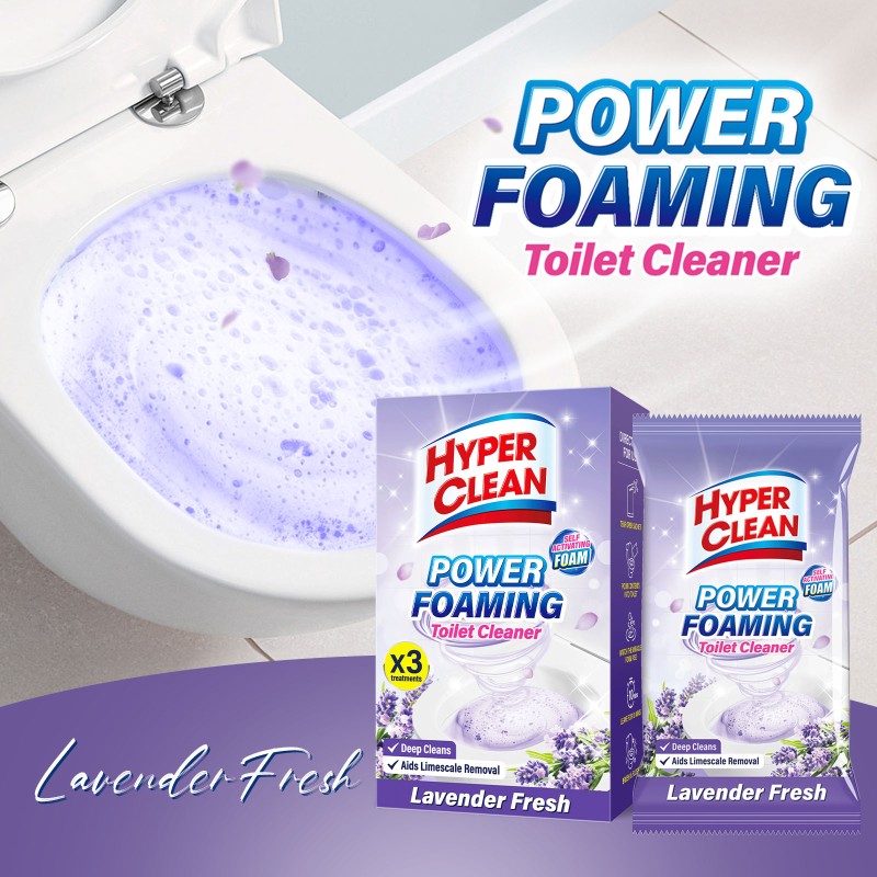 Toilet Cleaner Powder Manufacturer - Essential Deodorization Lavender Foaming Bowl