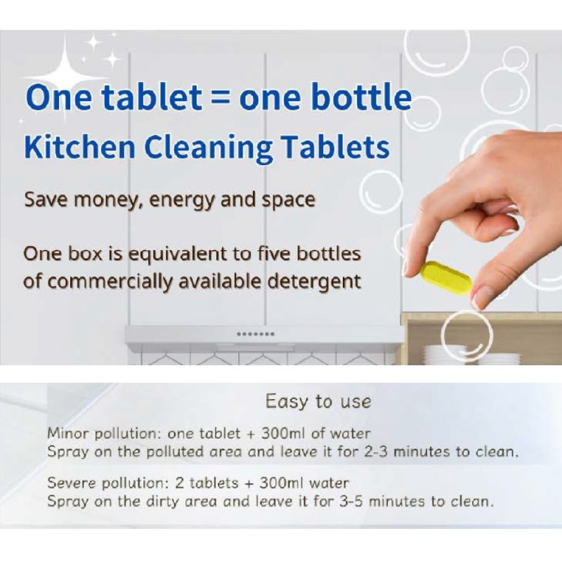 Kitchen Cleaning Tabs Manufacturer - Remove Oil Stains Detergent