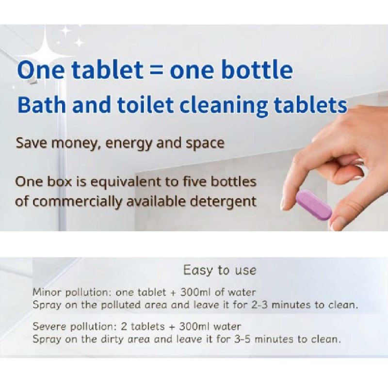 Bath Cleaning Tabs Supplier - Remove Bathroom Dirt Eco Friendly