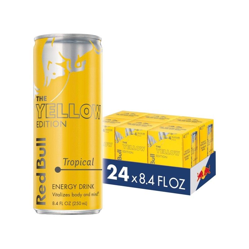 Energy Drink Manufacturer - Yellow Edition Tropical 114mg Caffeine