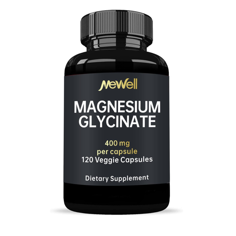 High Quality Vegan Magnesium Glycinatet Capsules for Adults Safe Absorption Improve Nervous System Sleep Quality Muscle Wild
