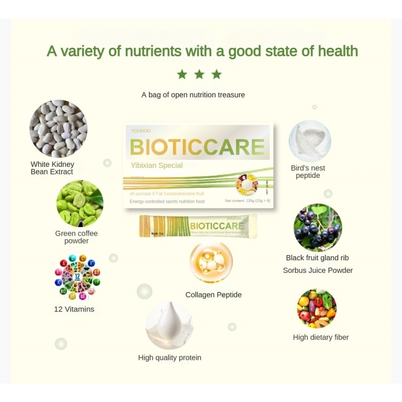 Hot Sale New Product Continuous Fullness Blocking Fat Burning Meal Replacement Powder for Weight Loss Cold Pressed Extract