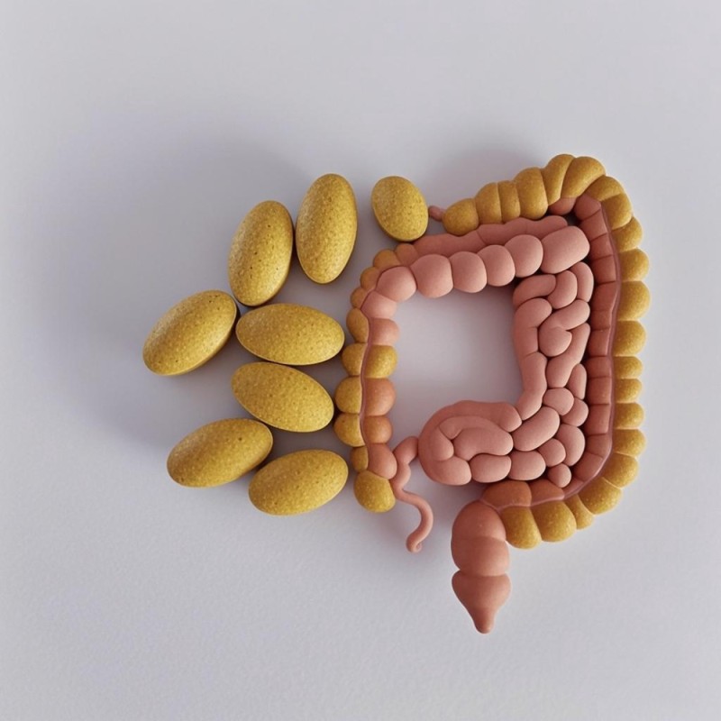 Food Cold Pressed Dietary Fiber Supplements Natural Gut Microbiota Enhancer Digestive Enzymes Deep Cleansing Bowel Capsule