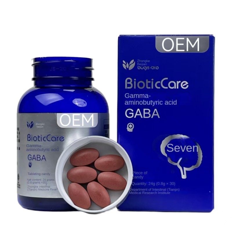 Own Brand Y-Aminobutyric Acid (GABA) Capsules for Sleep Disorders Stress Relief Peaceful Sleep Without Melatonin Dependency