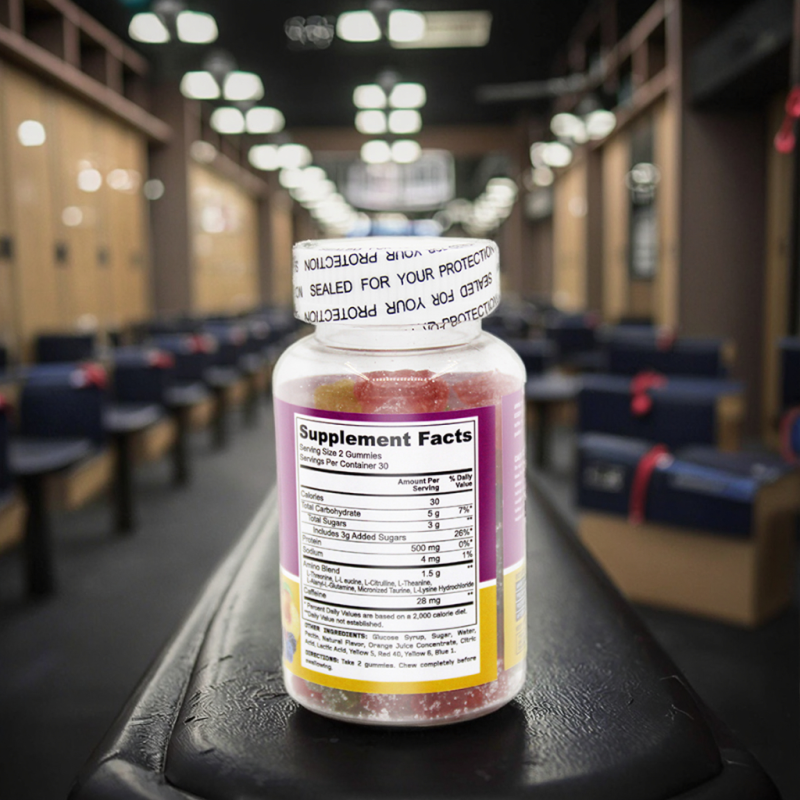 Amino Acid Gummies Factory - Bear Shape Sugar Free BCAA Vitamins Adults