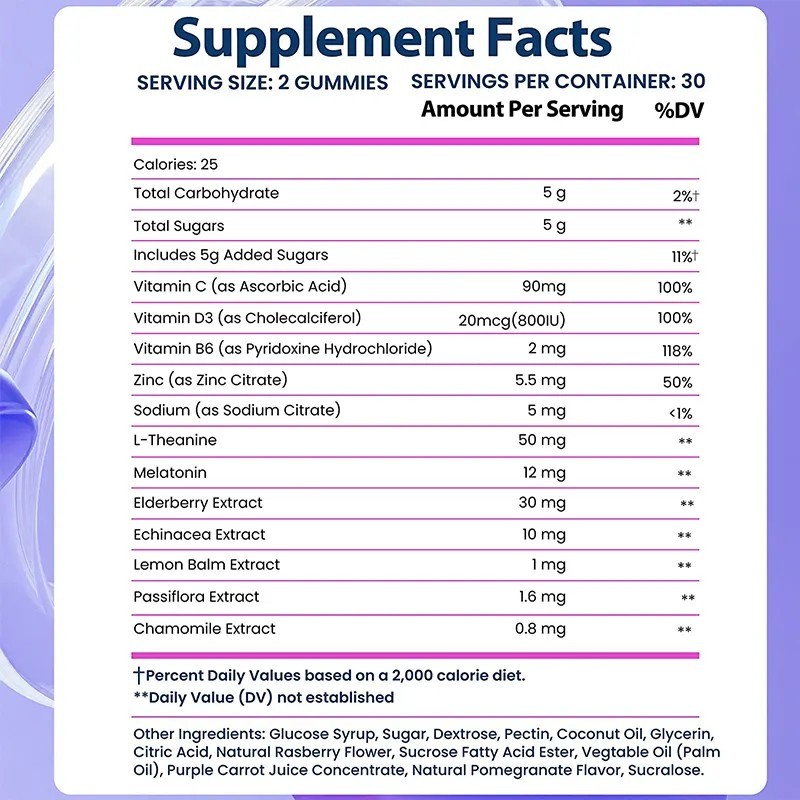 Melatonin Gummies Factory - OEM ODM Vegan Excellent Quality Relaxation Sleep