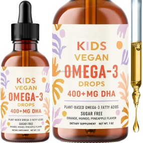 Algae Oil Drops Factory - Customized Flavor Omega 3 DHA EPA Kids