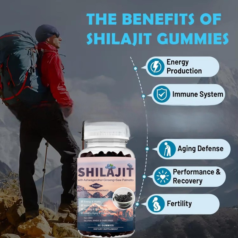 Shilajit Gummies Manufacturer - Best Selling Himalayan Organic Skin Hair Immune