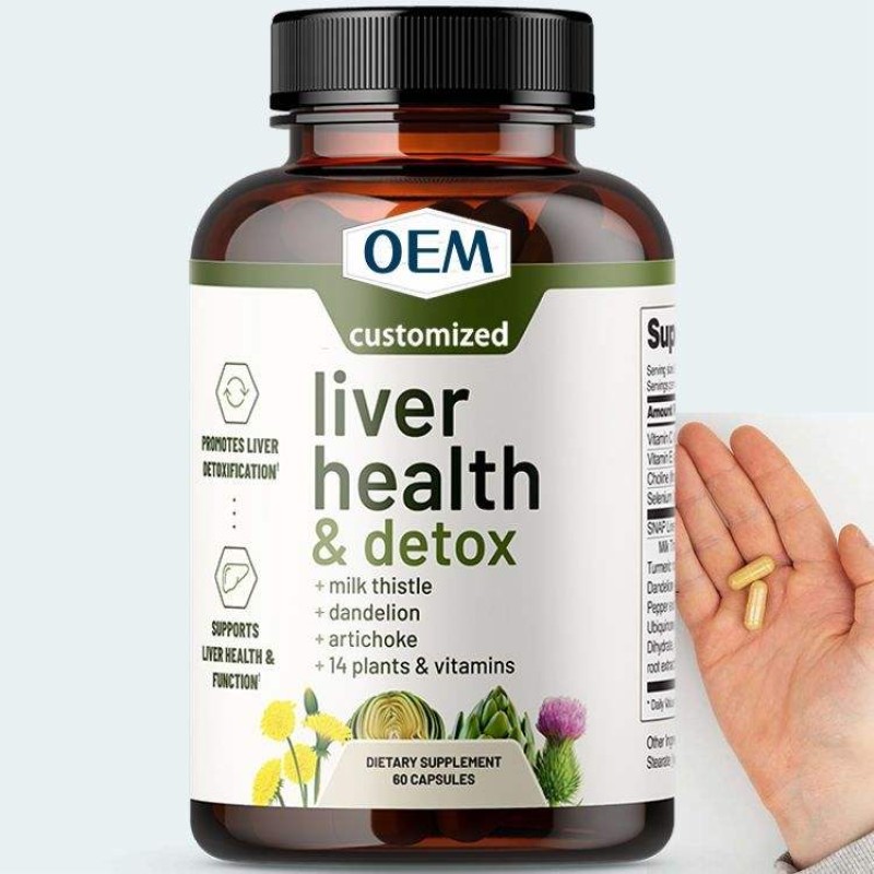 Liver Health Capsules Factory - Dietary Supplement Milk Thistle Natural Detox