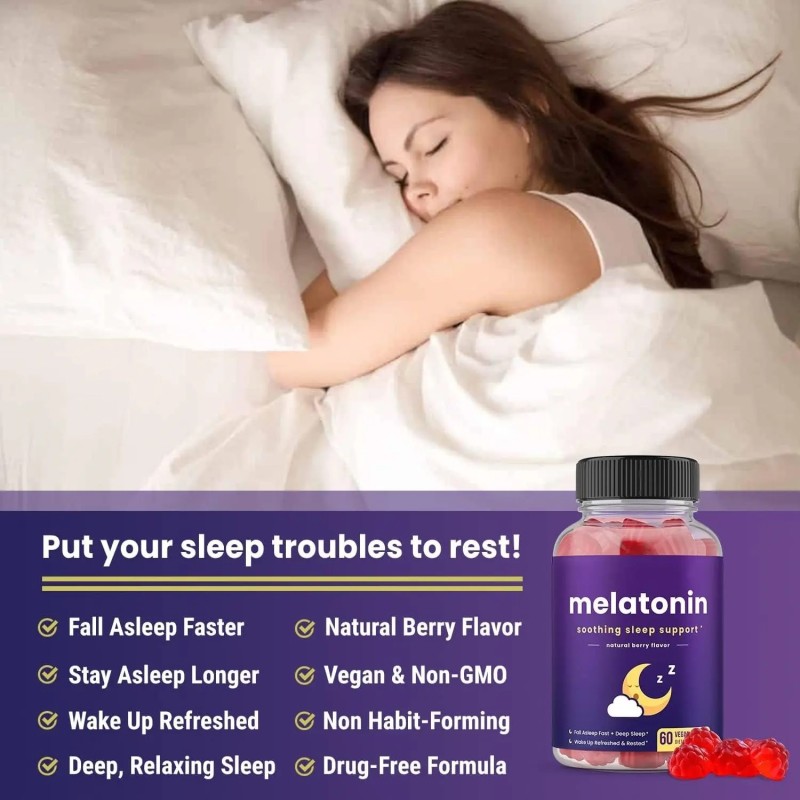 Melatonin Gummies Manufacturer - OEM ODM Vegan Good Sleep Relaxation Aid