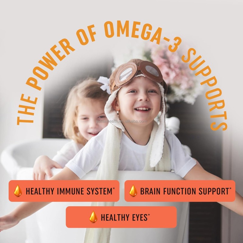 Algae Oil Drops Factory - Customized Flavor Omega 3 DHA EPA Kids