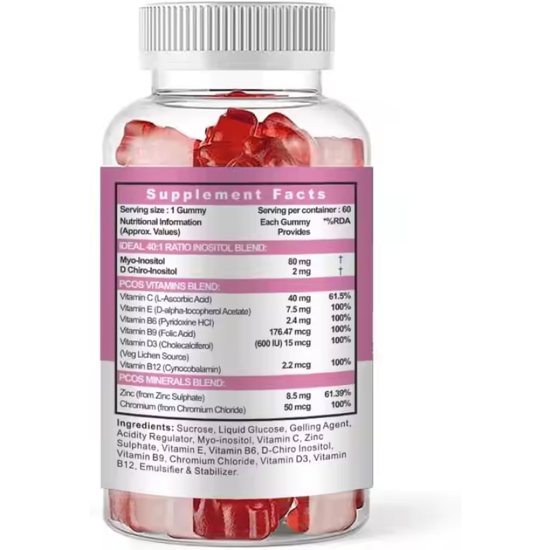 Inositol Gummies Supplier - Food Grade Women Ovarian Health Fertility