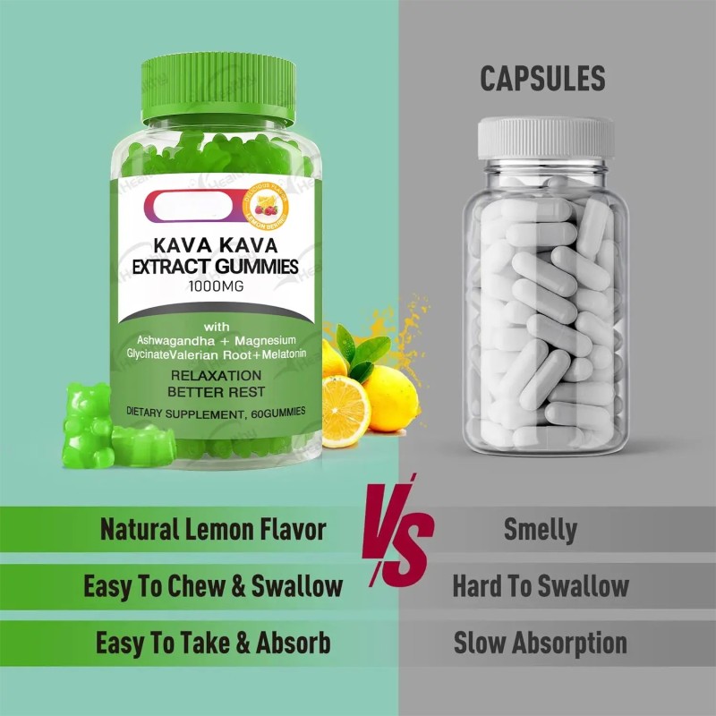 Kava Extract Gummies Supplier - Fast Acting Mood Relaxing Calming Adaptogen