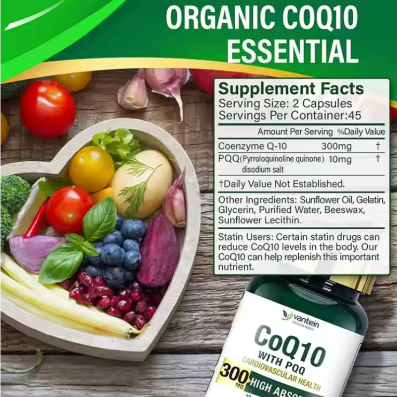 CoQ10 Softgel Factory - OEM Q10 Coenzyme Health Products Dietary