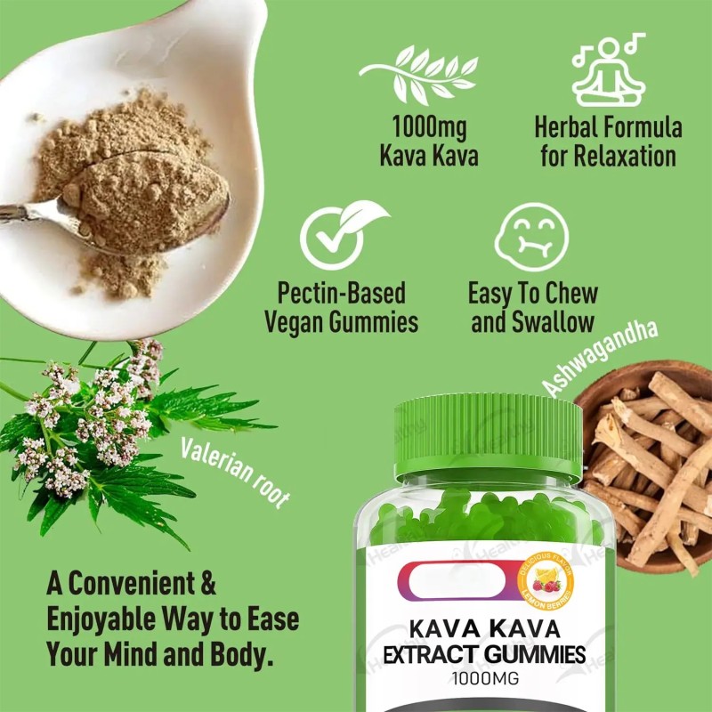 Kava Extract Gummies Supplier - Fast Acting Mood Relaxing Calming Adaptogen