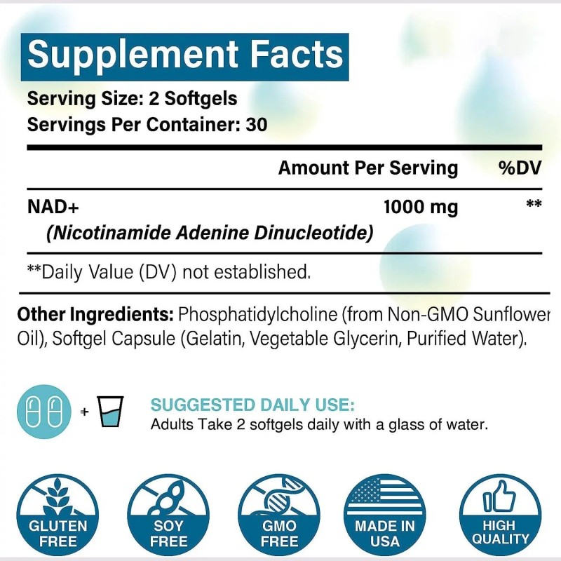 NAD+ Liposome Capsule Manufacturer - Custom Wholesale Factory Processing Vitamin