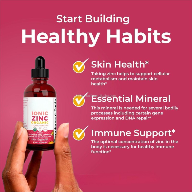 Zinc Liquid Drops Manufacturer - OEM Customized Organic Ionic Kids Adolescents