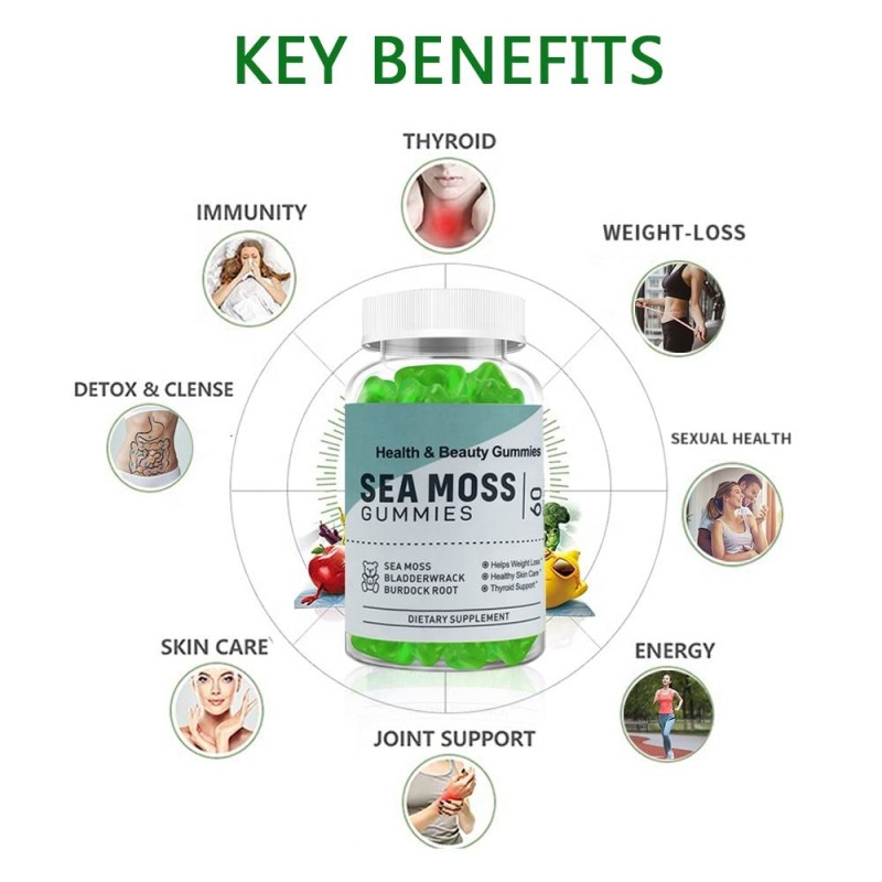 Sea Moss Gummies Manufacturer - Vegan Natural Sugar Free Food Supplement