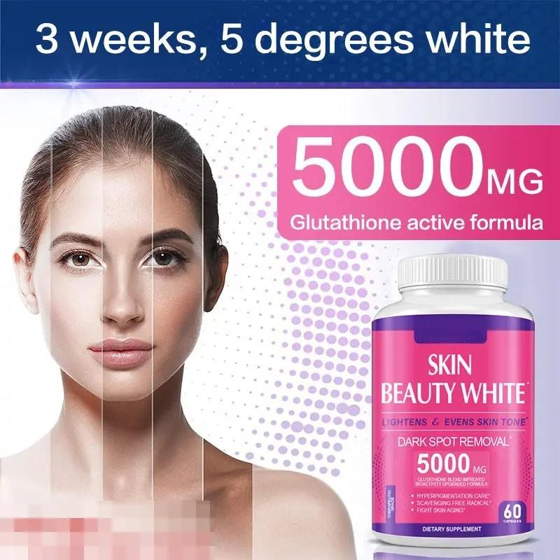 Glutathione Capsules Manufacturer - Private Label Beauty Skin Whitening 2000mcg