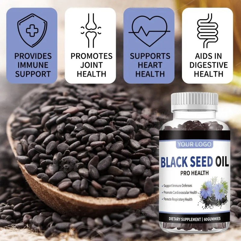 Black Seed Oil Gummy Factory - High Quality Vegan Immunity Antioxidant Anti-Aging