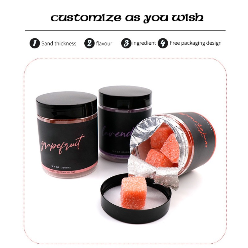 Body Scrub Manufacturer - 2022 OEM Custom Lavender Fruit Sugar Cubes SPA