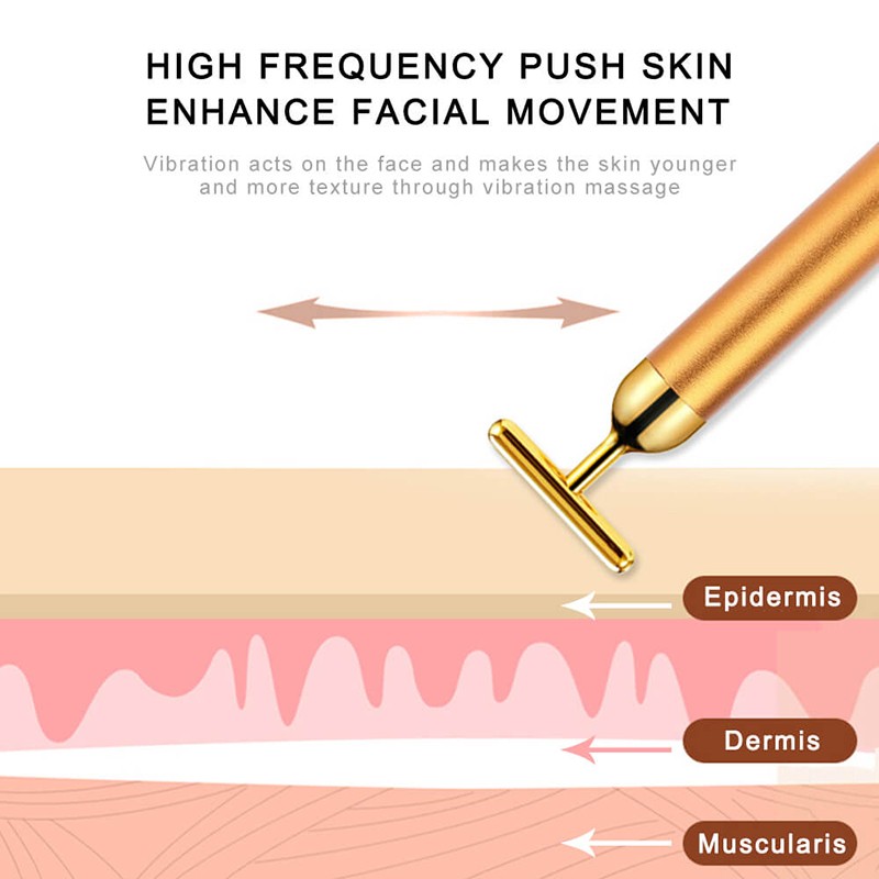 Facial Roller Manufacturer - Private Label 24K Gold Electric