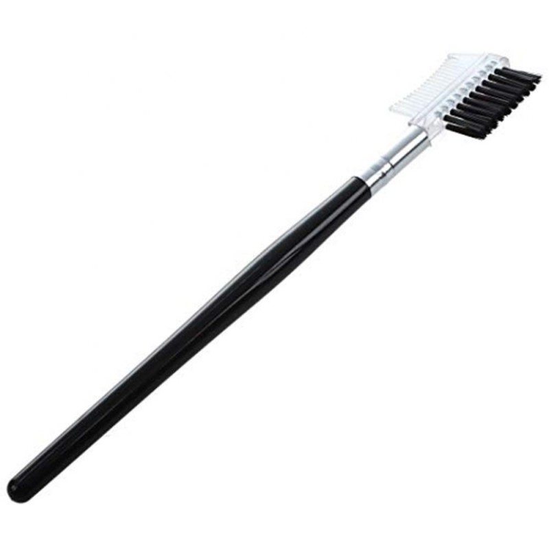 Eyebrow Comb Factory - Private Label Mini 14cm Black Plastic Makeup Applicator