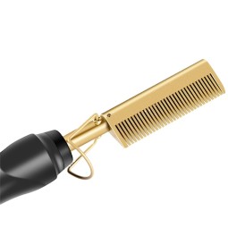 Hair Straightener Comb Manufacturer - Wholesale Private Label Gold Straightening Iron