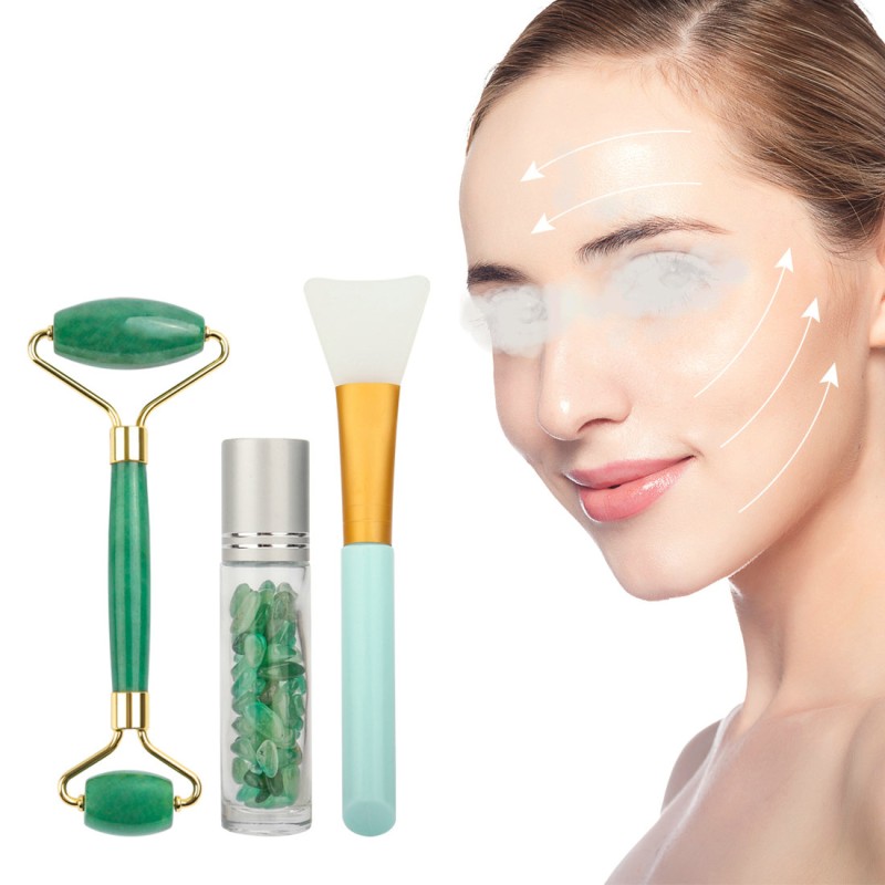 Facial Massager Factory - 2022 Green Jade Guasha Set