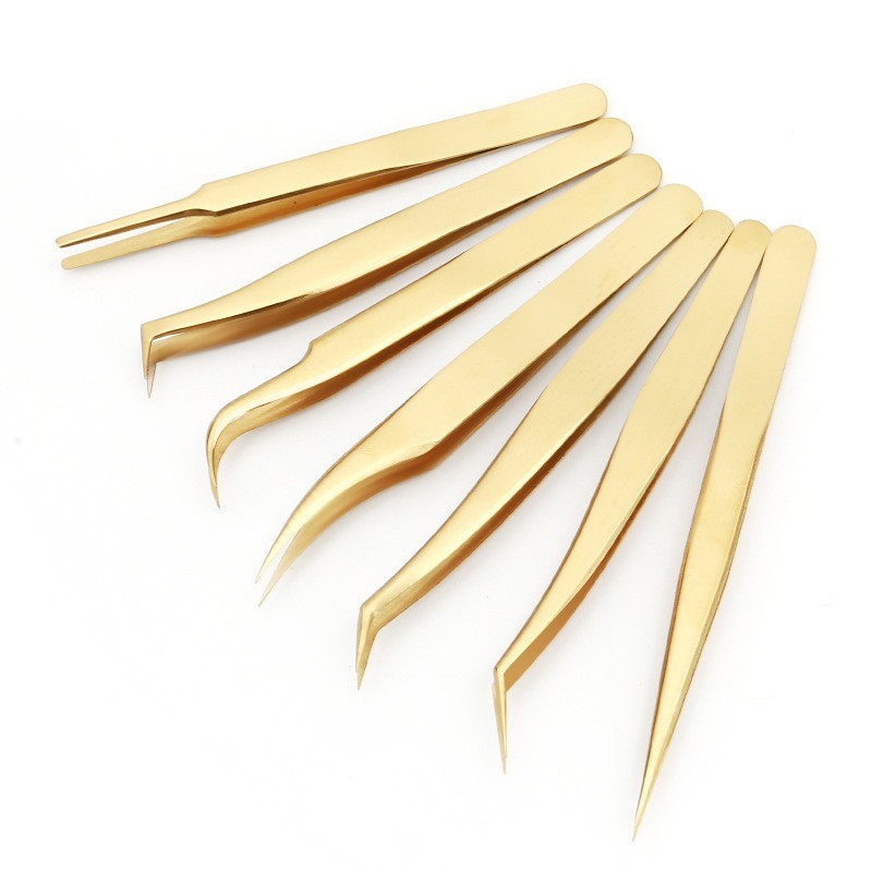 Eyelash Tweezers Manufacturer - Wholesale Stainless Steel Gold