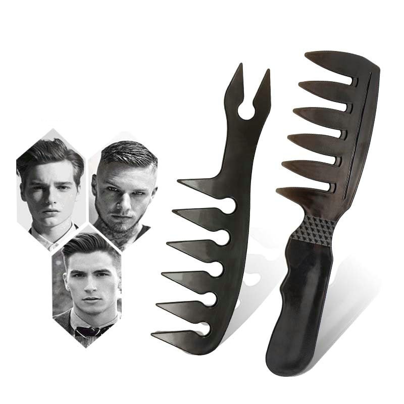 Beard Brush Supplier - Toothed Tail Teasing Waves Pick Styling Plastic Pocket