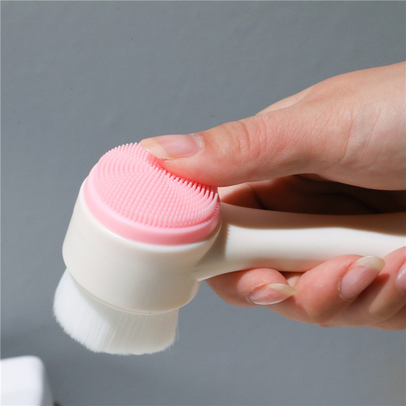 Facial Brush Supplier - 2 in 1 Silicone Manual Cleansing