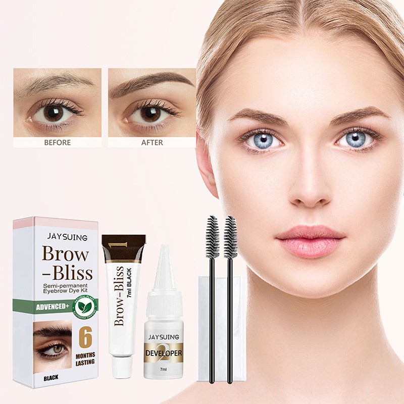 Eyebrow Dye Kit Supplier - 2 in 1 Semi-Permanent Waterproof
