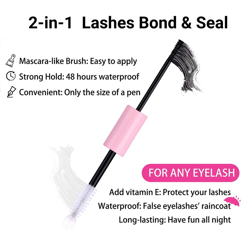 Eyelash Extension Glue Supplier - Private Label Waterproof Cluster 2 in 1 Bond