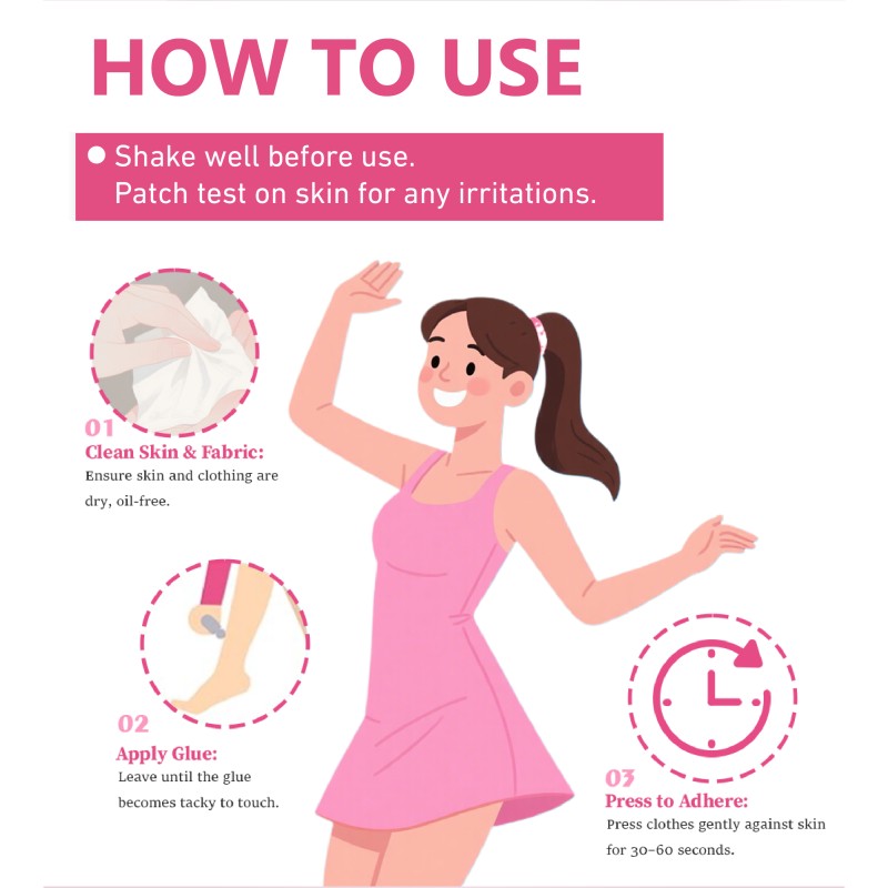 Skin Body Glue Factory - Private Label Clothing Adhesive Waterproof Sweat Proof