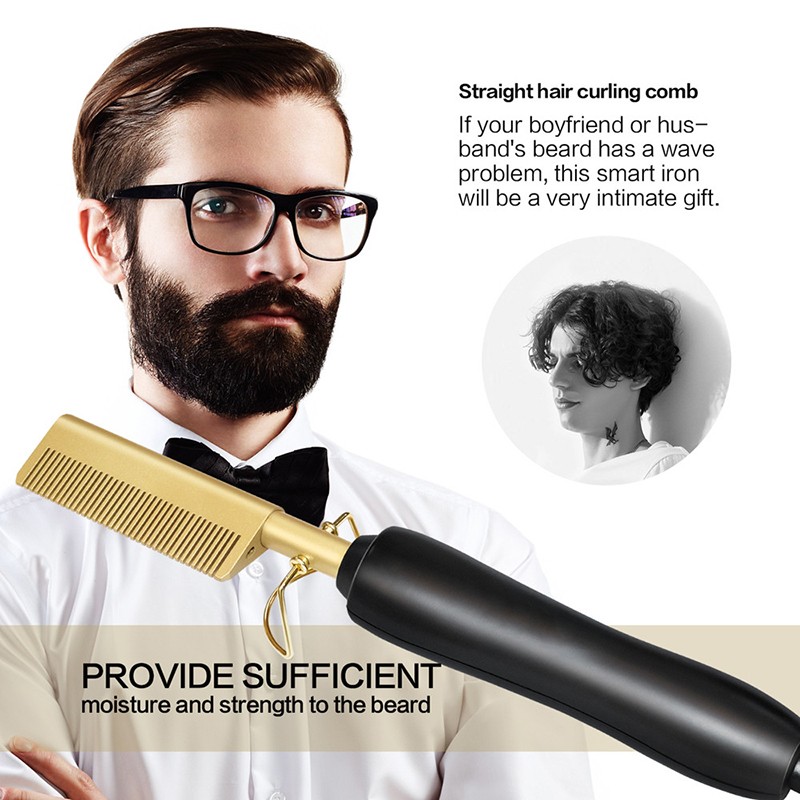 Hair Straightener Supplier - Wholesale Gold Color Electric Comb