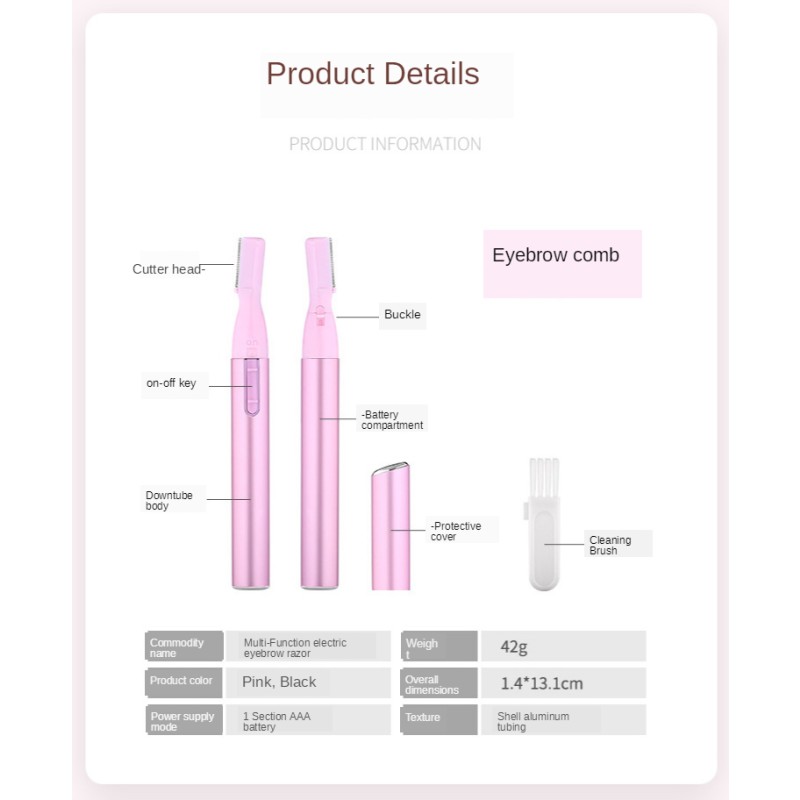 Eyebrow Trimmer Factory - 2022 Portable Mini Electric Painless Hair Removal