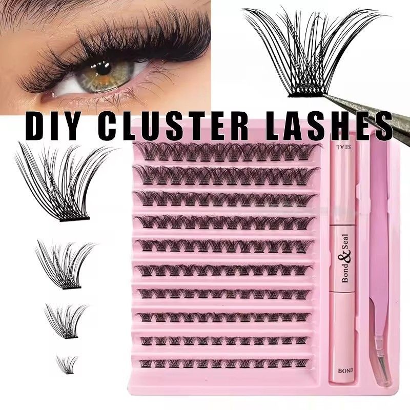 Eyelash Adhesive Supplier - Waterproof Hot Melt Self Extension Cluster Lashes