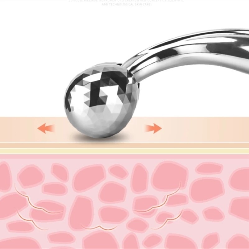 Facial Massager Supplier - 3D 360 Degrees Magnetic Double Ball Roller Lifting