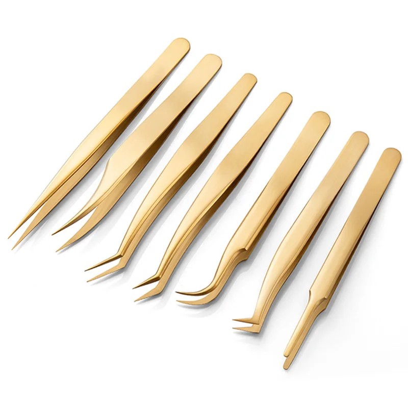 Eyelash Tweezers Manufacturer - Wholesale Stainless Steel Gold