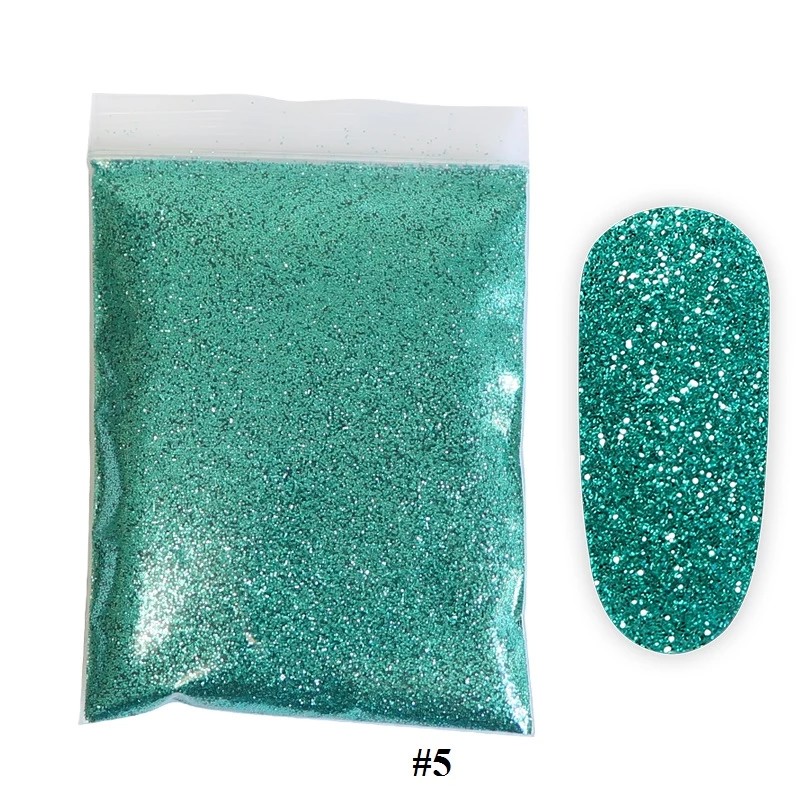 Nail Glitter Powder Supplier - 10g Colorful Sparkly Rose Gold Silver Pigment