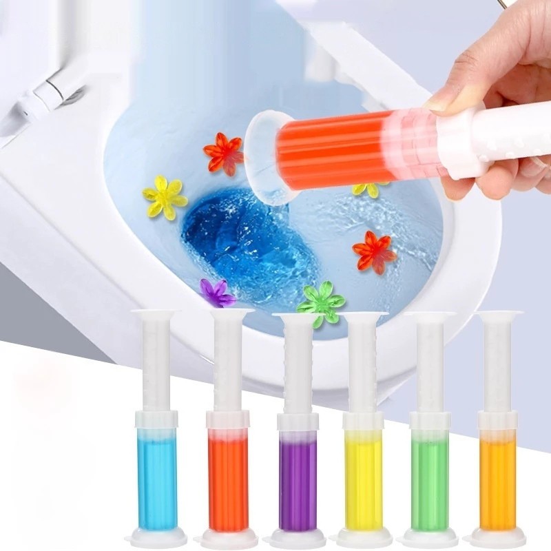 Bathroom Cleaner Gel Supplier - Aromatic Detergent Deodorant Flower Stamp Gel