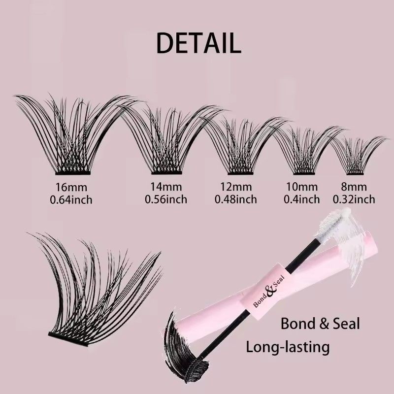 Eyelash Adhesive Supplier - Waterproof Hot Melt Self Extension Cluster Lashes