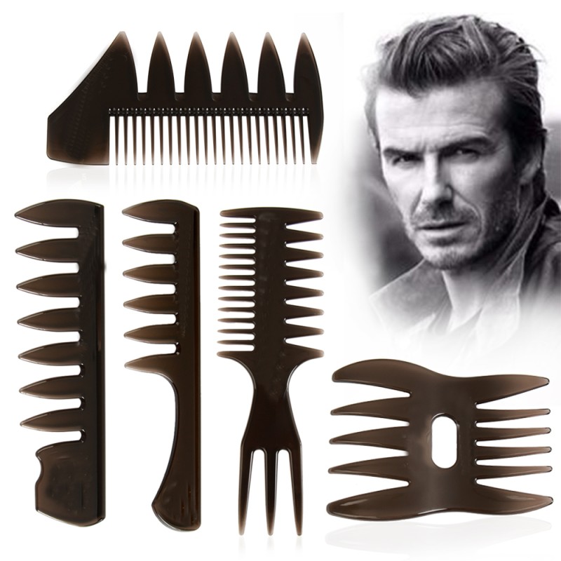 Beard Brush Supplier - Toothed Tail Teasing Waves Pick Styling Plastic Pocket