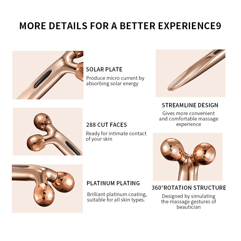 Face Massager Roller Factory - 2021 Private Label Slimming Lifting 3D Roller