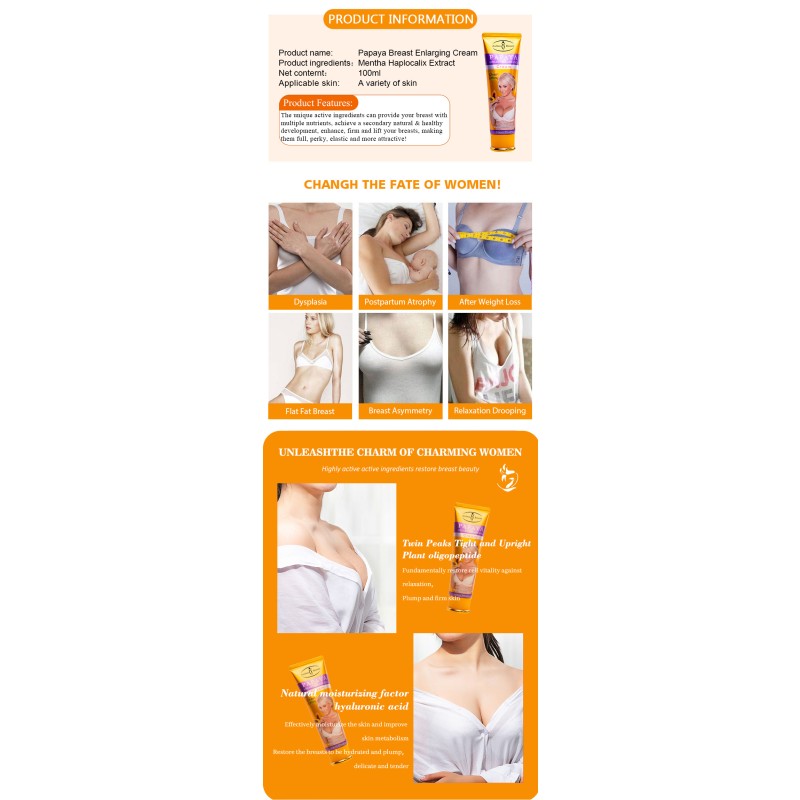 Breast Lifting Cream Factory - OEM 100ML Herb Busty Boobs Curve Nourishing