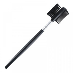 Eyebrow Comb Factory - Private Label Mini 14cm Black Plastic Makeup Applicator