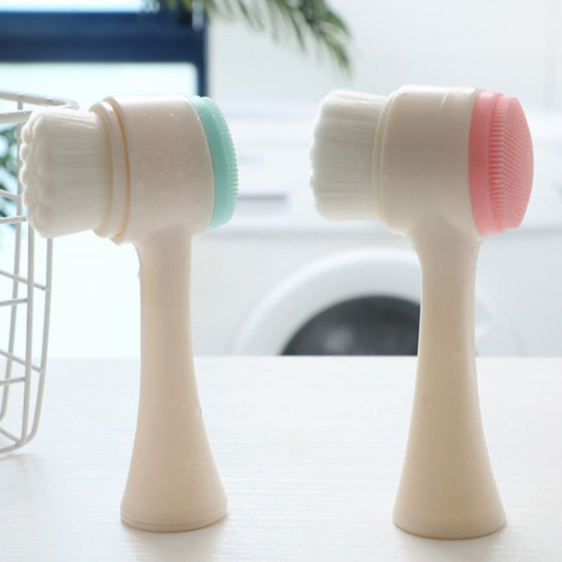 Facial Brush Supplier - 2 in 1 Silicone Manual Cleansing